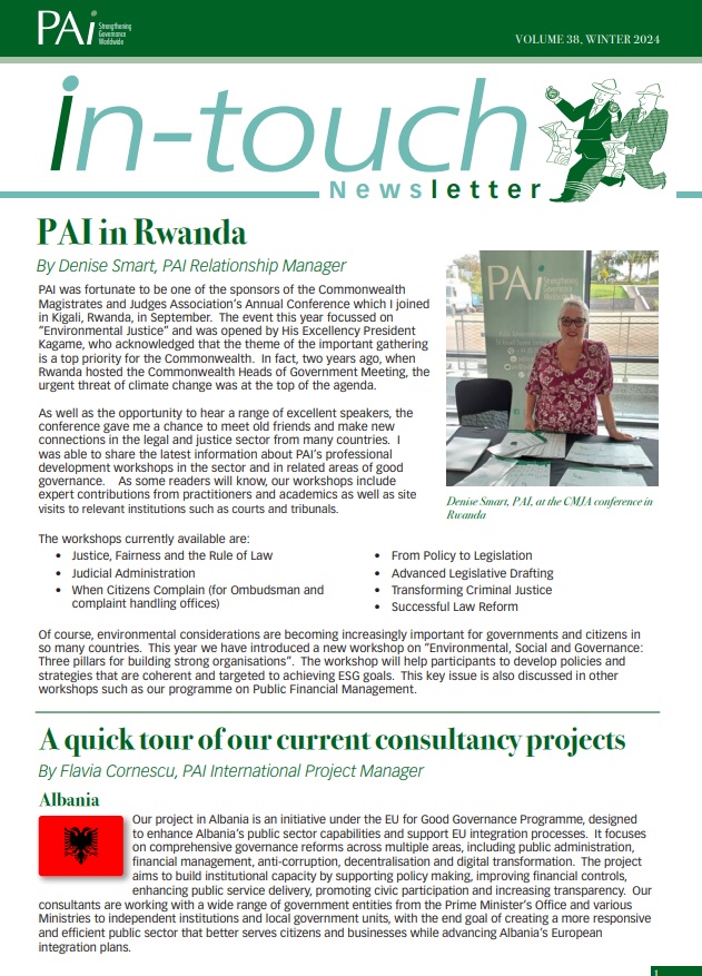 PAI newsletter Winter newsletter 2024